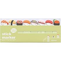 【新品・未開封】 stick marker ふせん 楽天市場】スティックマーカー ふせん 全8柄セット